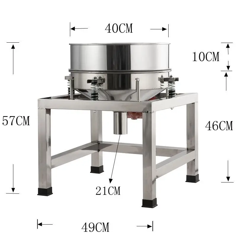 Vibrating screen sieve powder machine stainless steel small electric sieve filter powder Vibration screening machine