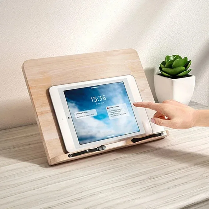 Portable Multi-Angle Book Rest Holder Foldable Adjustable Tablet Reading Stand Home Study Use