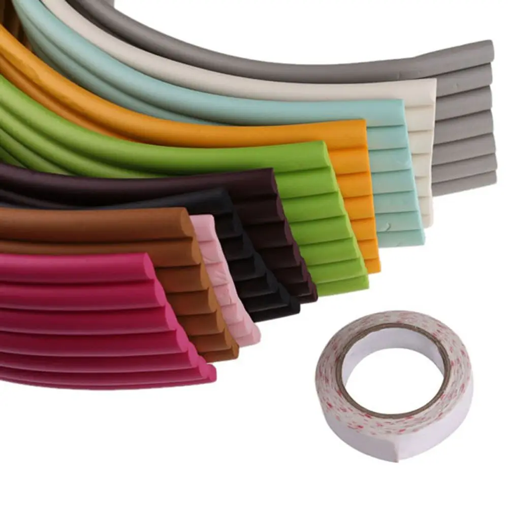 Home 16 Colors Children Protection Furniture Foam Bumper Table Edge Safety Desk Corner Protector Guard Strip Baby Safety