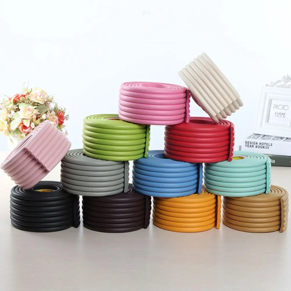 Home 16 Colors Children Protection Furniture Foam Bumper Table Edge Safety Desk Corner Protector Guard Strip Baby Safety