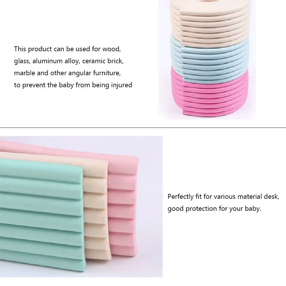 Home 16 Colors Children Protection Furniture Foam Bumper Table Edge Safety Desk Corner Protector Guard Strip Baby Safety