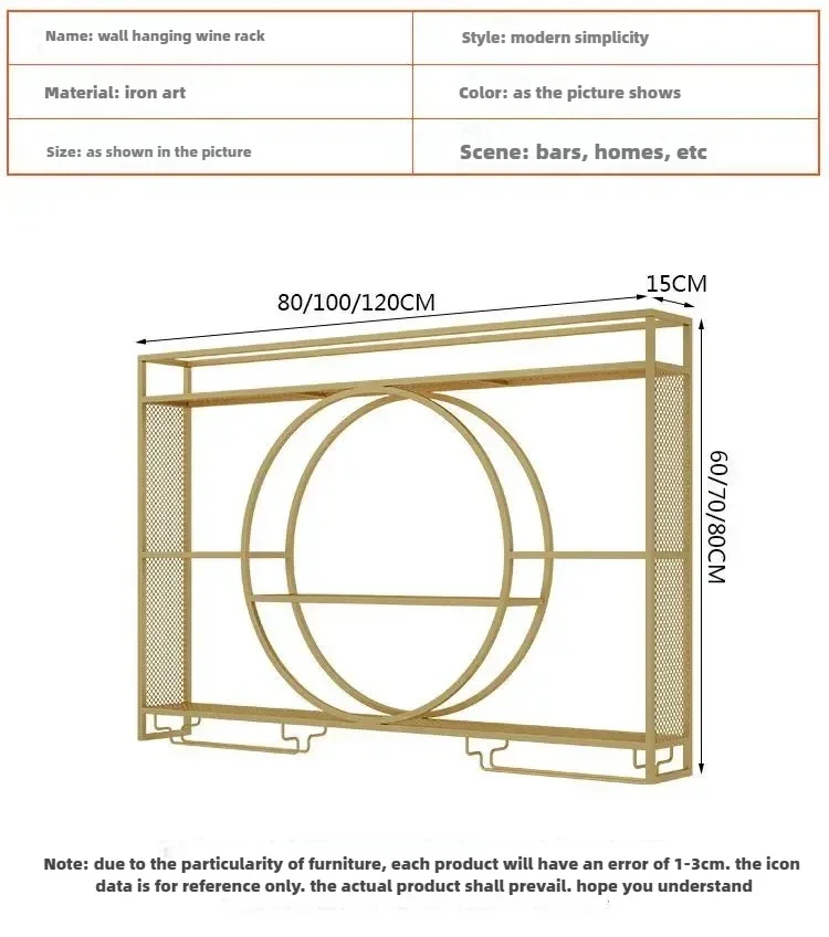 Modern Wall Mount Wine Rack Holder Glass Storage Bar Cabinet Decor Bottle Miniature Wine Rack Cup Holder Bar Cabinet Storage