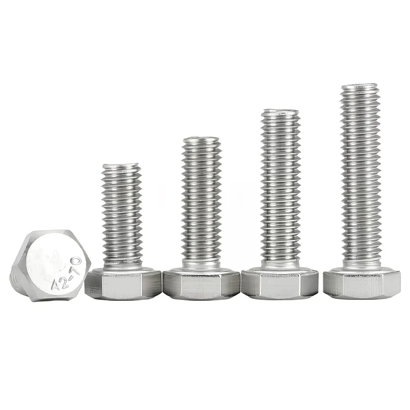 3/16 1/2 10# 1/4 5/16 3/8 7/16 304 Stainless Steel External Outside Hexagon Head Bolt Outer Hex Head Screws