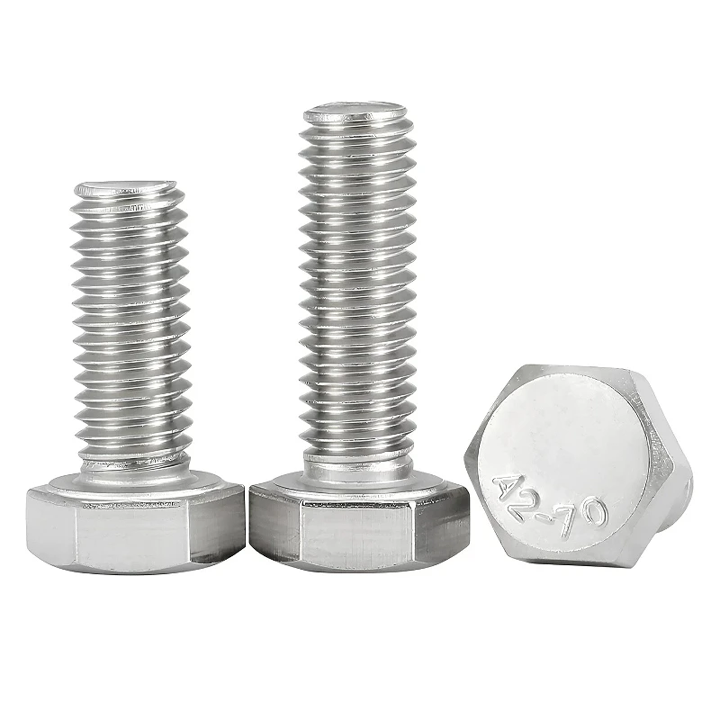 3/16 1/2 10# 1/4 5/16 3/8 7/16 304 Stainless Steel External Outside Hexagon Head Bolt Outer Hex Head Screws