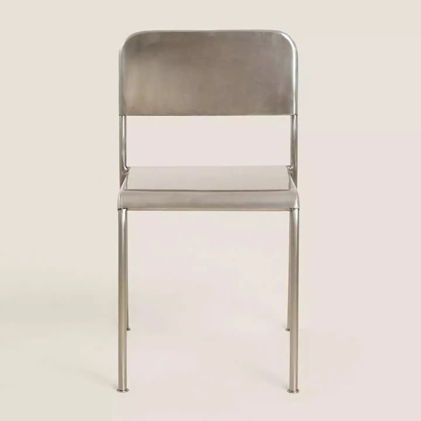 Industrial style Stainless steel Simplicity Creativity Design Living room chair Light luxury Advanced Leisure Back Of Rest Chair