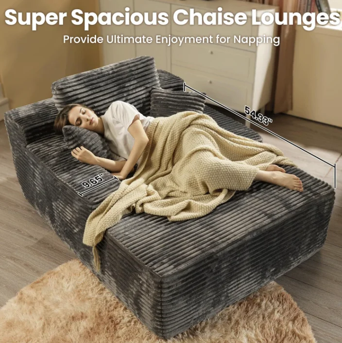 Hot-selling Compressed Foam Sofa No Assembly Required Corduroy Fabric Vacuum Compression Sofa Bed Lounge Couch