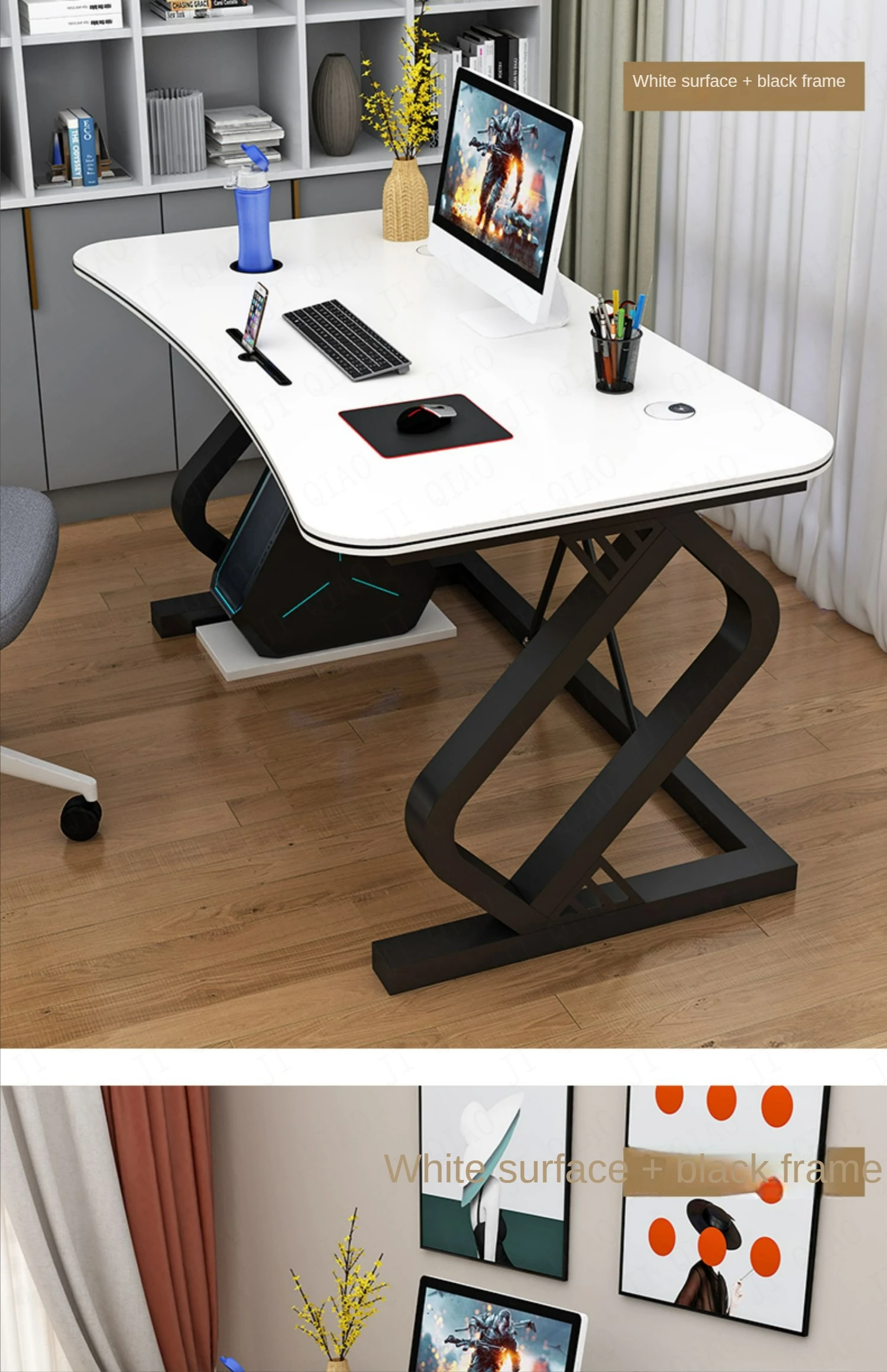 Office Work Desk desktop Computer Gamer Desk Bedroom Room Desks Simple Modern Bedroom Students Learn to Write and Store Desk