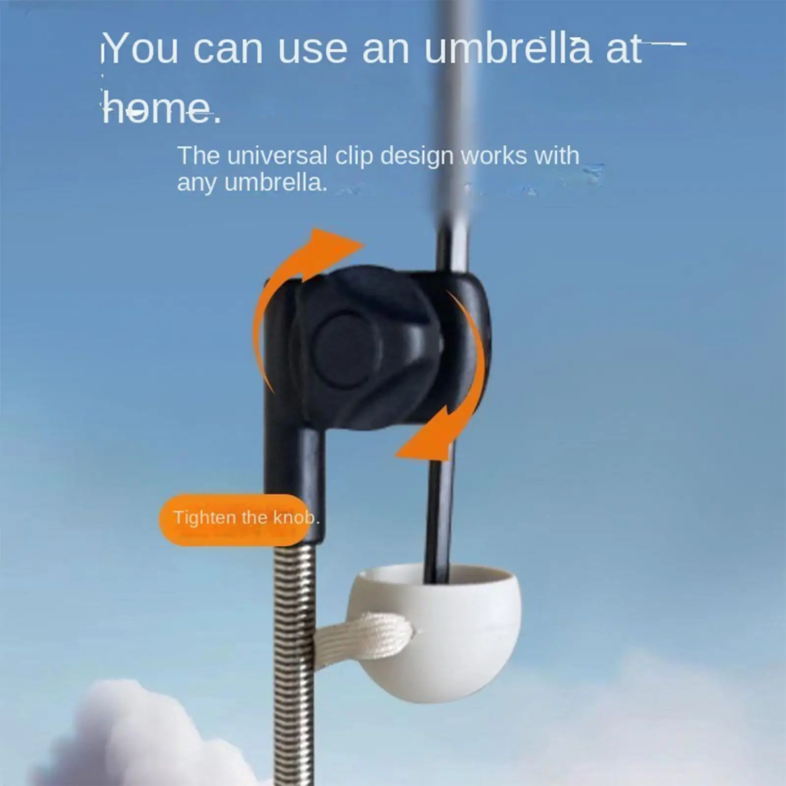 Golf Cart Umbrella Holder Wheelchair Sun Shade Support Bracket Beach Chair Umbrella Holder for Patio Picnic Balcony Lawn Beach