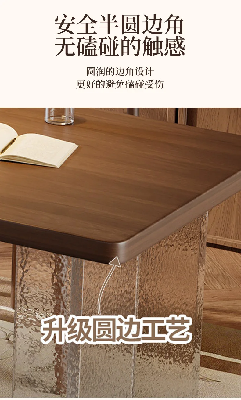 Nordic Design Dining Table Brown Space Extendable Space Saving Dining Table Lounges Solid Wood Mesa Comedor Furniture Home