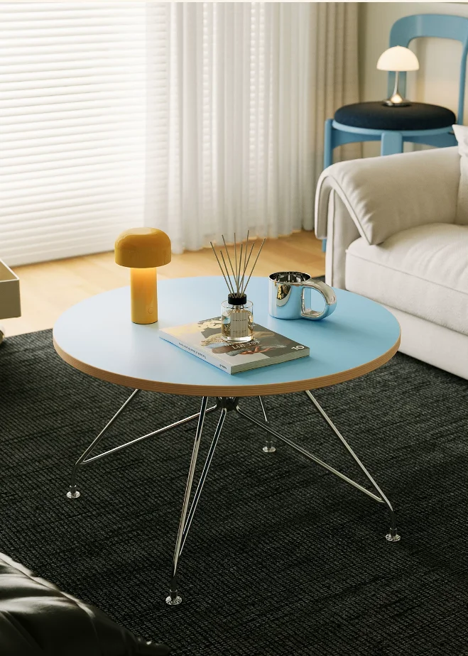 MOMO Bauhaus Coffee Table Living Room Round Table Small New Artistic Sense Small Coffee Round Table Tea Rack