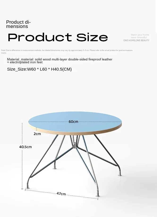 MOMO Bauhaus Coffee Table Living Room Round Table Small New Artistic Sense Small Coffee Round Table Tea Rack