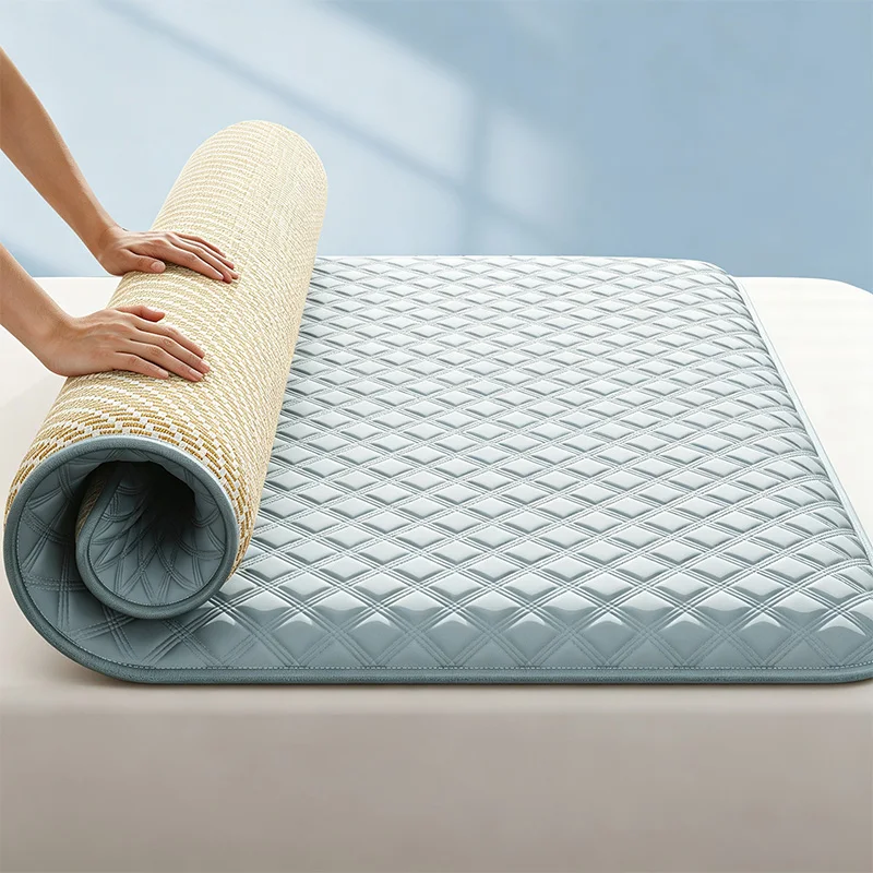 2026 New Ice Vine Double-sided Usable Thick Mattress Tatami Student Dorm Single Mattress For Household Foldable Double Mattress