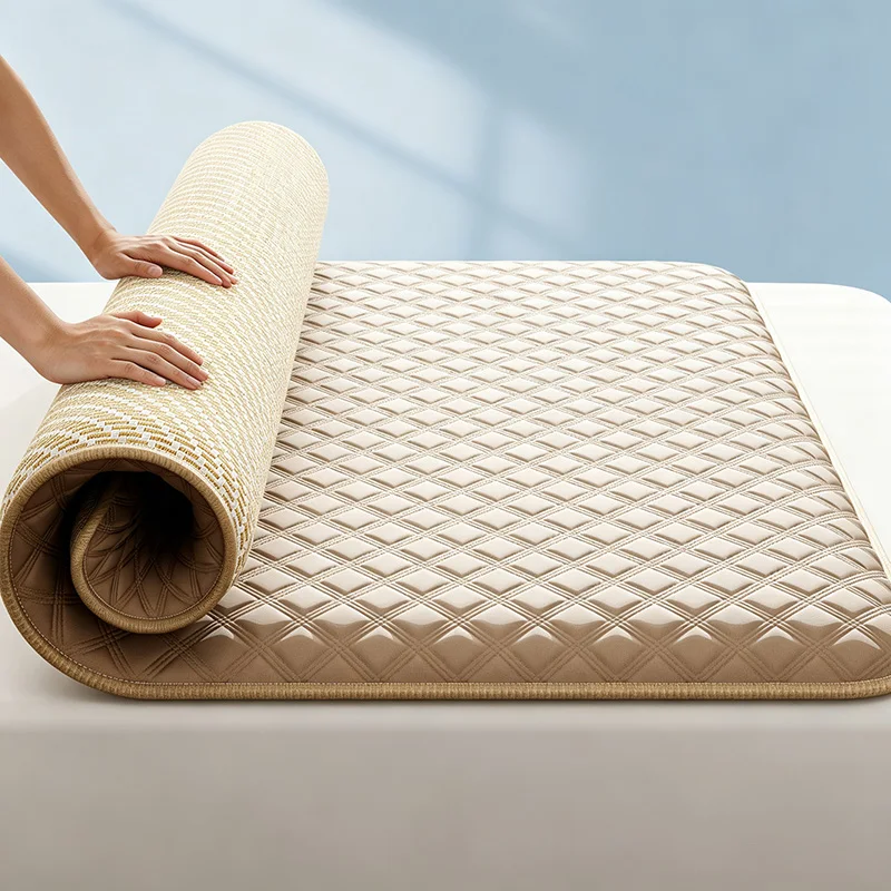 2026 New Ice Vine Double-sided Usable Thick Mattress Tatami Student Dorm Single Mattress For Household Foldable Double Mattress
