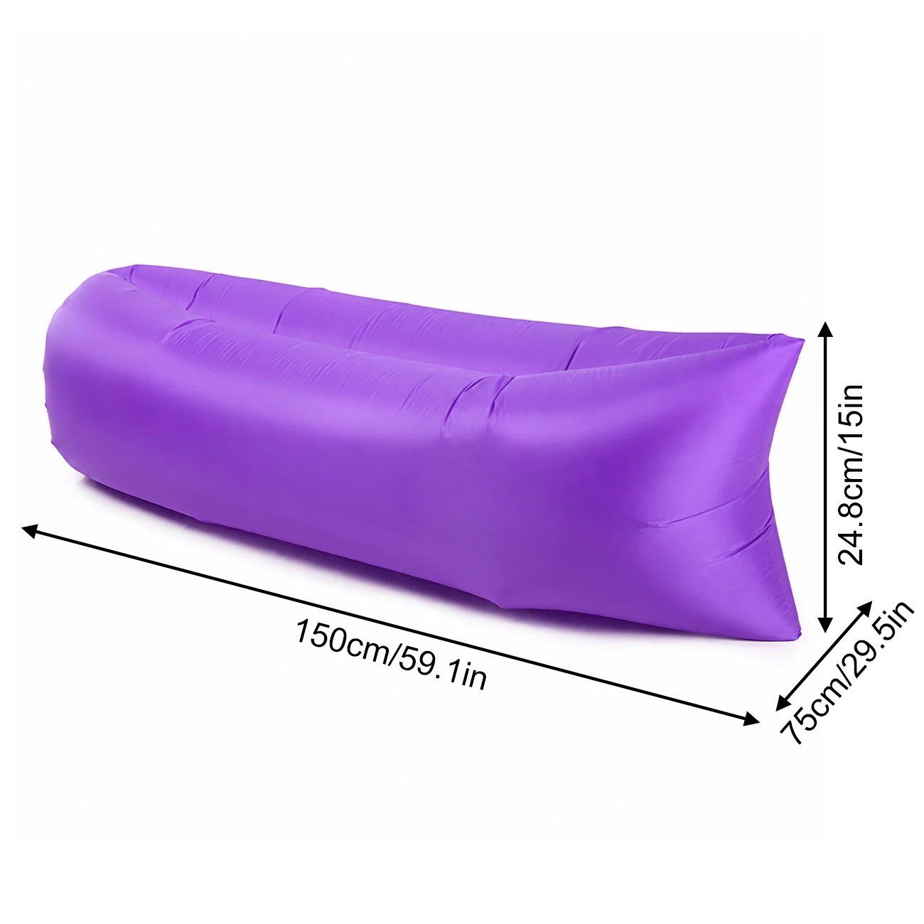 Inflatable Couch Air Lounger Chair Comfortable Portable Blow Up Sofa for Camping Beach Hiking Picnic Festival Backyard Office