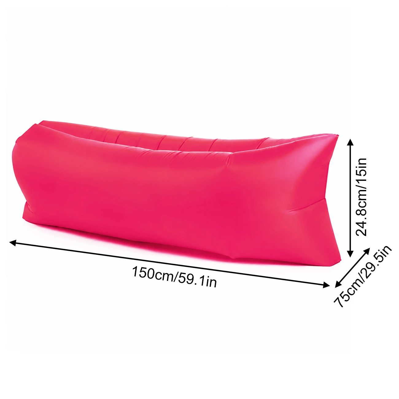 Inflatable Couch Air Lounger Chair Comfortable Portable Blow Up Sofa for Camping Beach Hiking Picnic Festival Backyard Office
