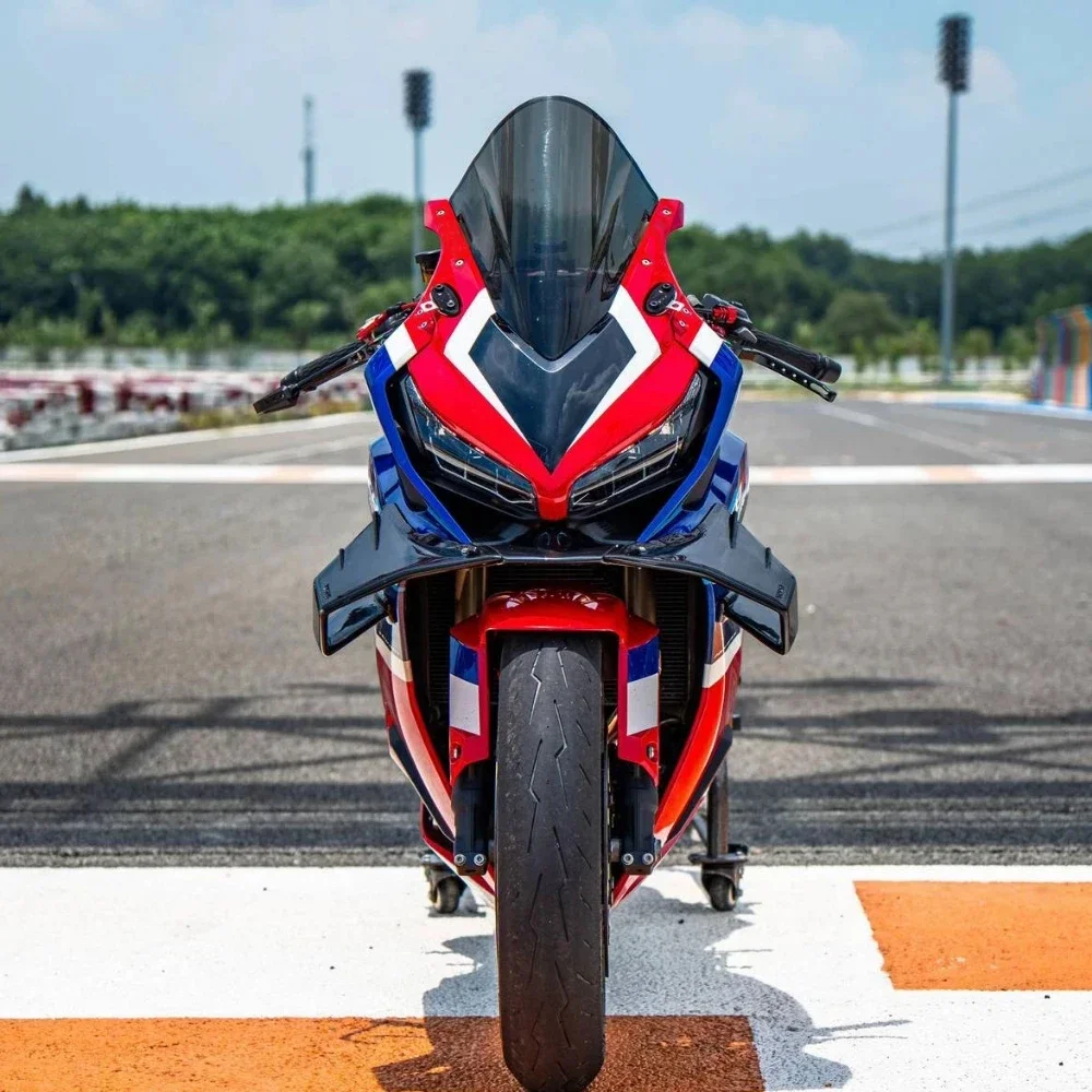 X For Honda CBR650R 2024 CBR 650 R 2025 CBR 650R 2026 Motorcycle Aero Fixed Wind Wing Front Spoiler Winglets Front Lip Downforce
