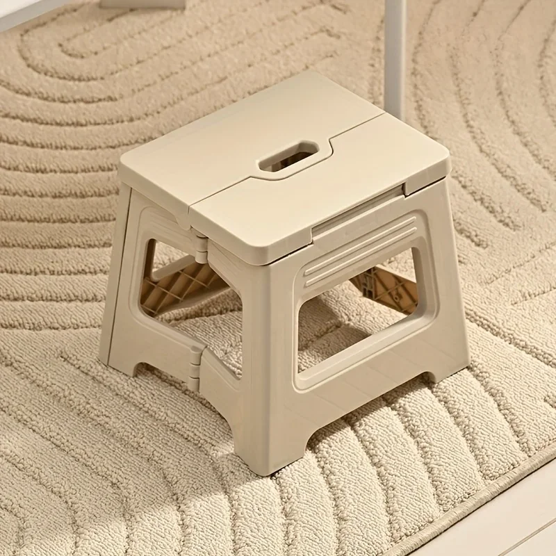 Portable Adjustable PP Stool Non Slip Lightweight Space Saving Seat for Kitchen Bathroom Travel Fishing Home