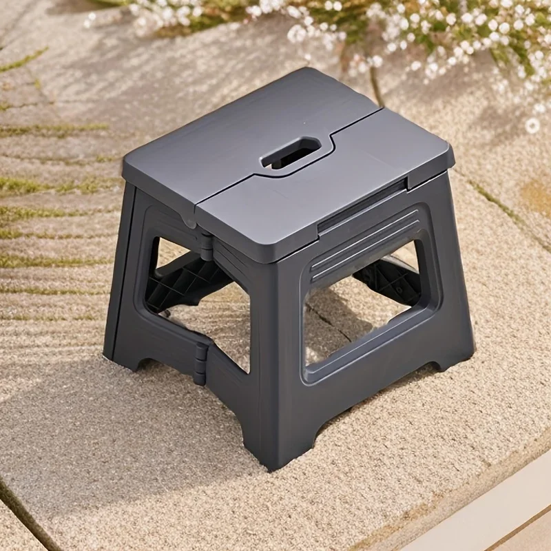 Portable Adjustable PP Stool Non Slip Lightweight Space Saving Seat for Kitchen Bathroom Travel Fishing Home