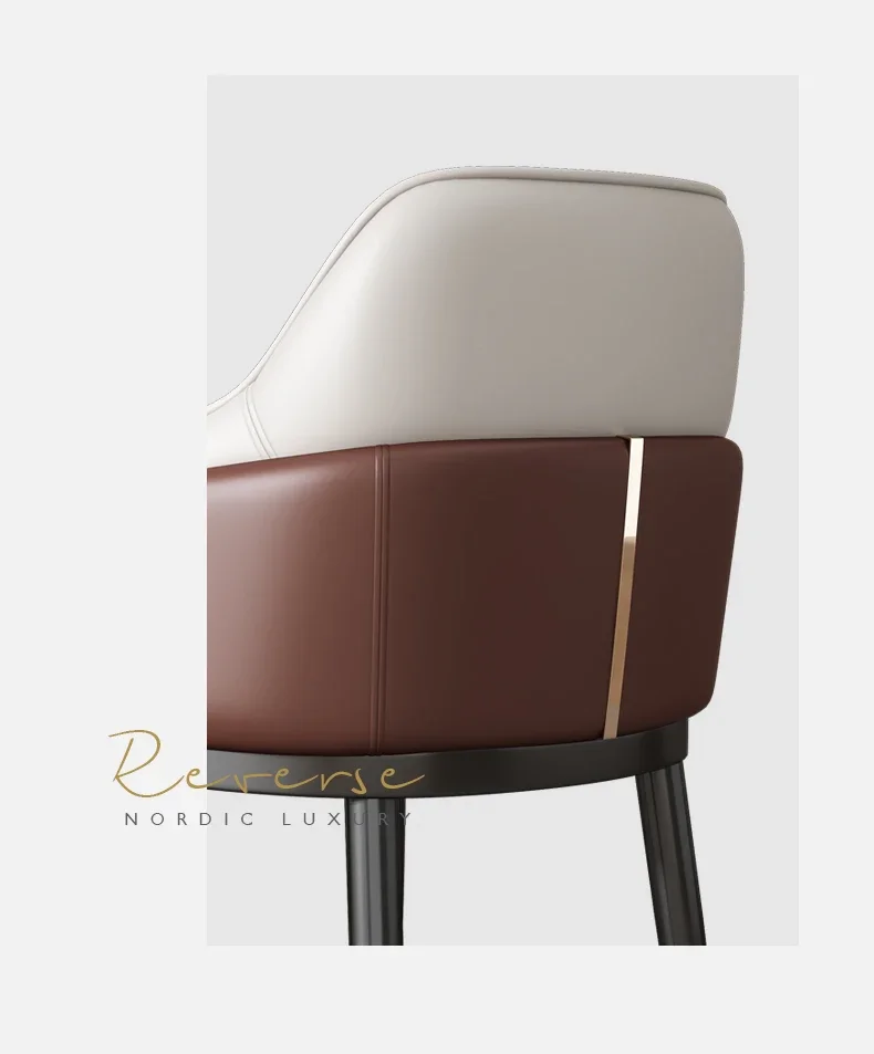 Nordic Elastic Dining Chairs Comfortable Custom European Aesthetics Dining Chairs Luxury Ergonomic Chaise Design Home Furniture