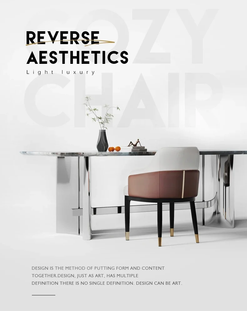 Nordic Elastic Dining Chairs Comfortable Custom European Aesthetics Dining Chairs Luxury Ergonomic Chaise Design Home Furniture