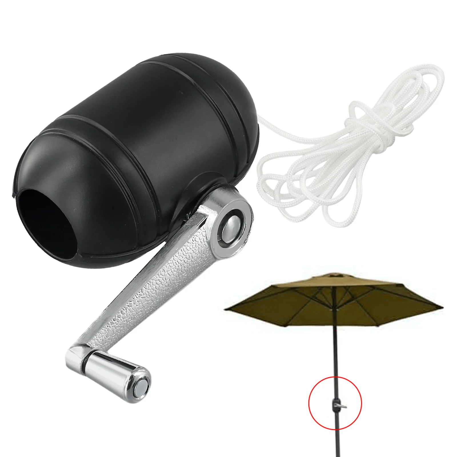 Coffee Shop Product Name Umbrella Replacement Crank Shade Black Crank For Garden Garden Party Replacement Parts