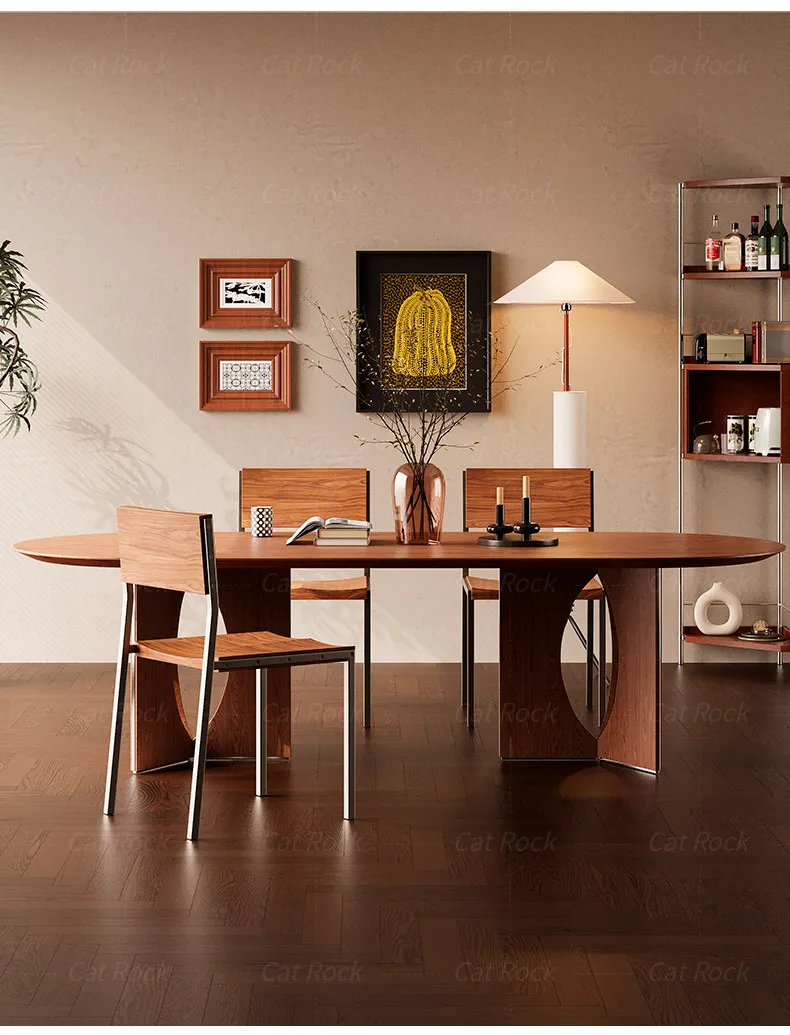 Nordic Solid Wood Dining Chair for Home, Minimalist Backrest Seat with Natural Grain, Rustic Elegant Accent Chair
