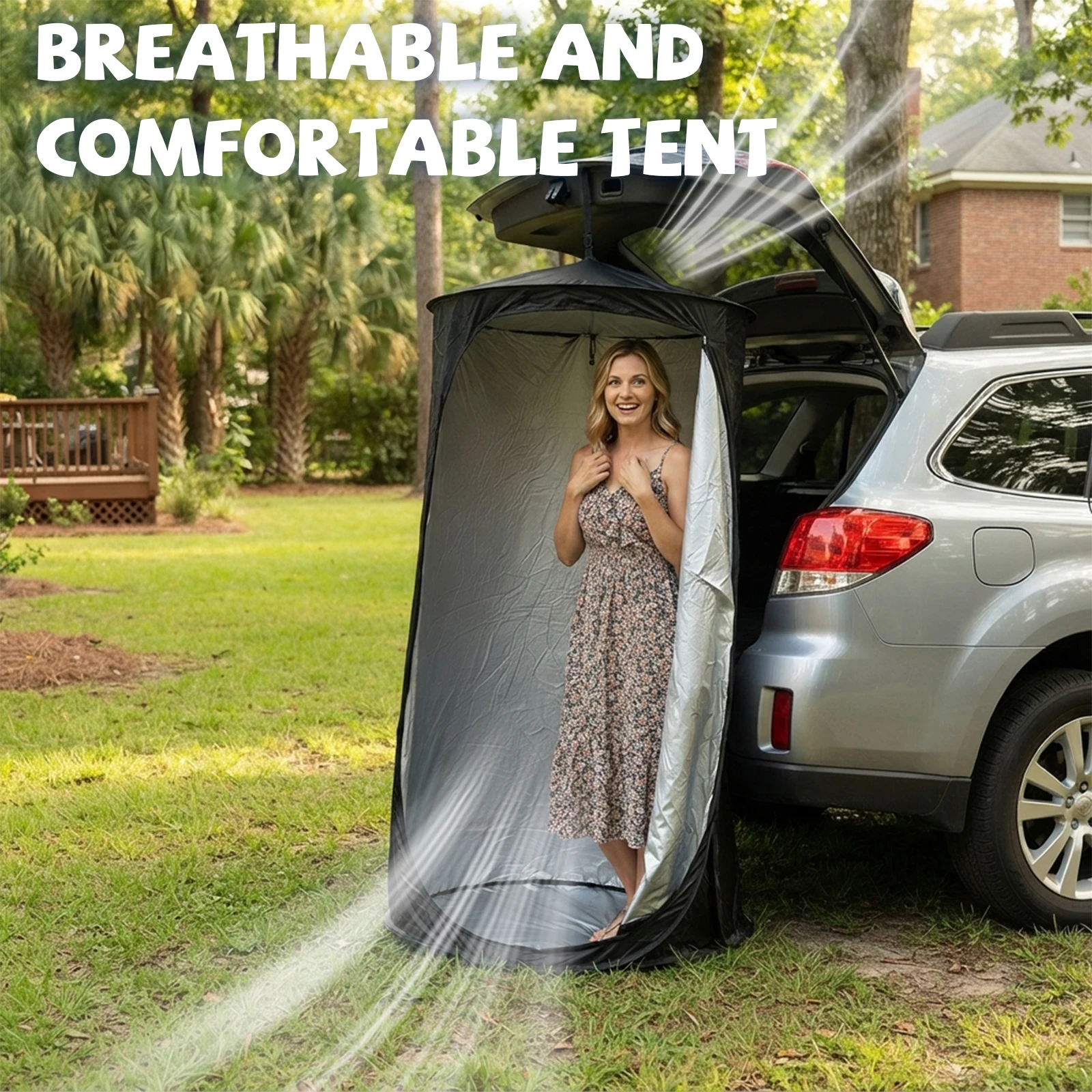 Portable Pop-Up Privacy Tent Outdoor Shower Tent Foldable with Storage Bag Easy Setup for Beach Camping - Ideal for Outdoor Use