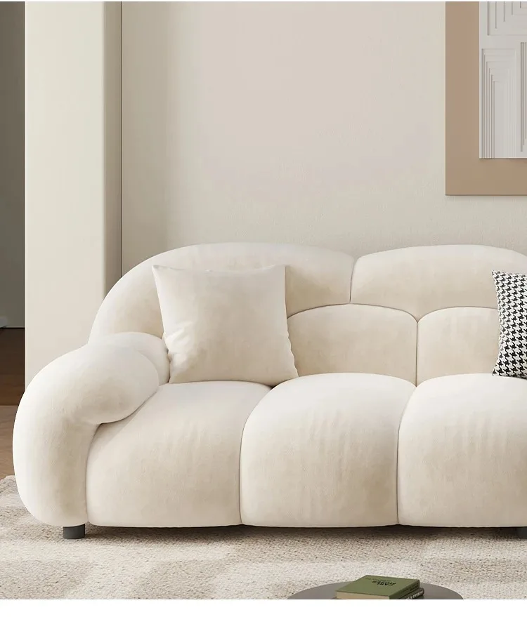 Fabric Minimalist Living Room Sofa Set 6 Seters Beige Sectional Designer Modern Sofas Couch Double Canape Salon Home Furniture