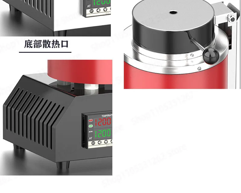 1200C Small Medium Frequency Crucible Melting Furnace for Gold Silver Copper Aluminum