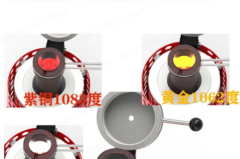 1200C Small Medium Frequency Crucible Melting Furnace for Gold Silver Copper Aluminum