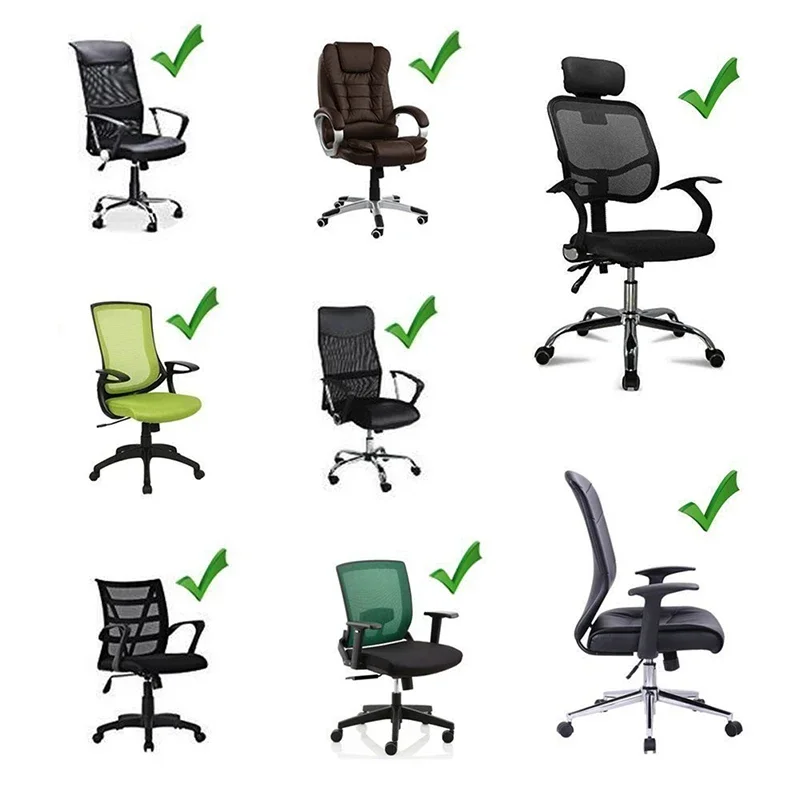 1/2Pcs Slow Rebound Memory Foam Armrest Cushion Pad Chair Mat Elbow Rest Cover Office Chair Arm Cover Black Grey Wholesale