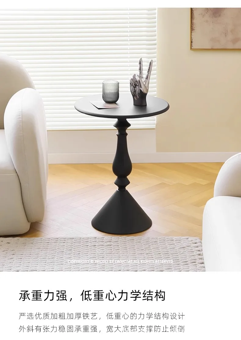 New Cream Style Living Room, Sofa Side Table, Small Movable Small Unit, Nordic Mini Coffee Table, Circular Table Coffee Tables