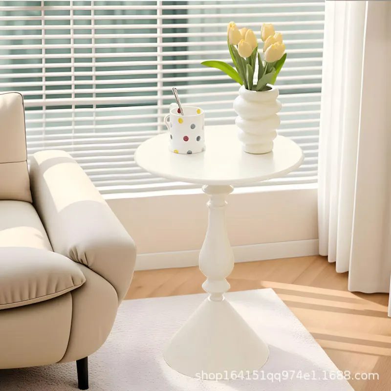 New Cream Style Living Room, Sofa Side Table, Small Movable Small Unit, Nordic Mini Coffee Table, Circular Table Coffee Tables