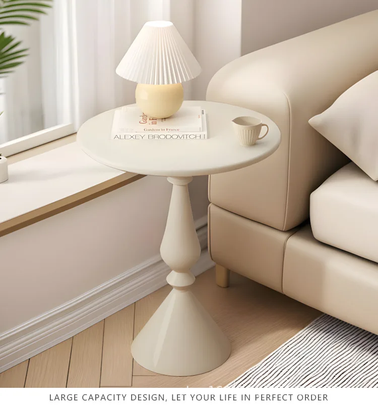 New Cream Style Living Room, Sofa Side Table, Small Movable Small Unit, Nordic Mini Coffee Table, Circular Table Coffee Tables