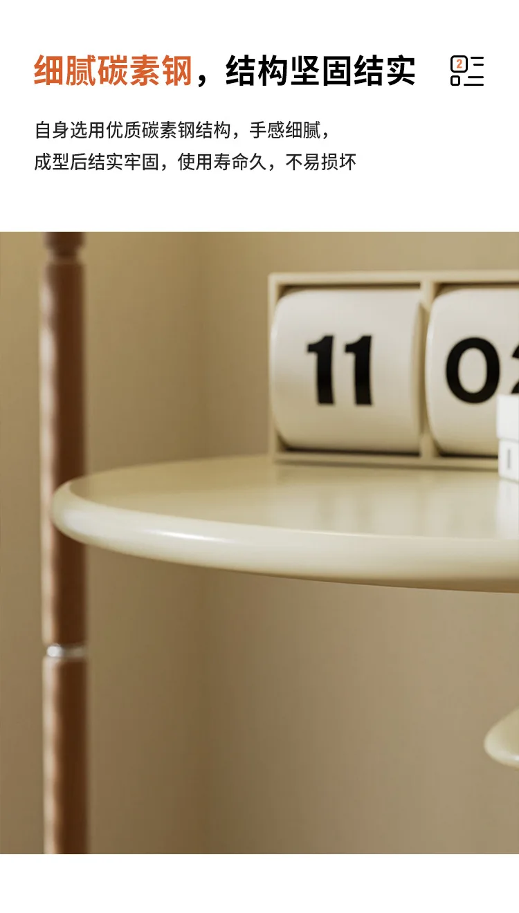 New Cream Style Living Room, Sofa Side Table, Small Movable Small Unit, Nordic Mini Coffee Table, Circular Table Coffee Tables