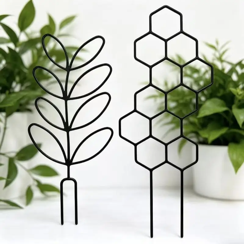 1PC Honeycomb Design Plant Trellis, Rustproof Plastic Support For Potted Vines And Flowers, Indoor Outdoor Garden Climbing Frame