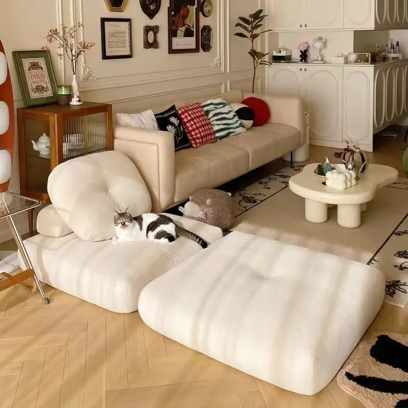Modern Double Sofa Chair Bed Fabric single sofa Home Living Room Lounging Stylish Sofa Chair Seat Multifunction Folding Sofa Bed