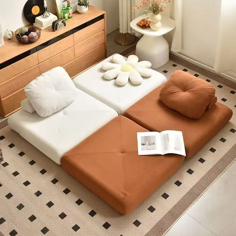 Modern Double Sofa Chair Bed Fabric single sofa Home Living Room Lounging Stylish Sofa Chair Seat Multifunction Folding Sofa Bed