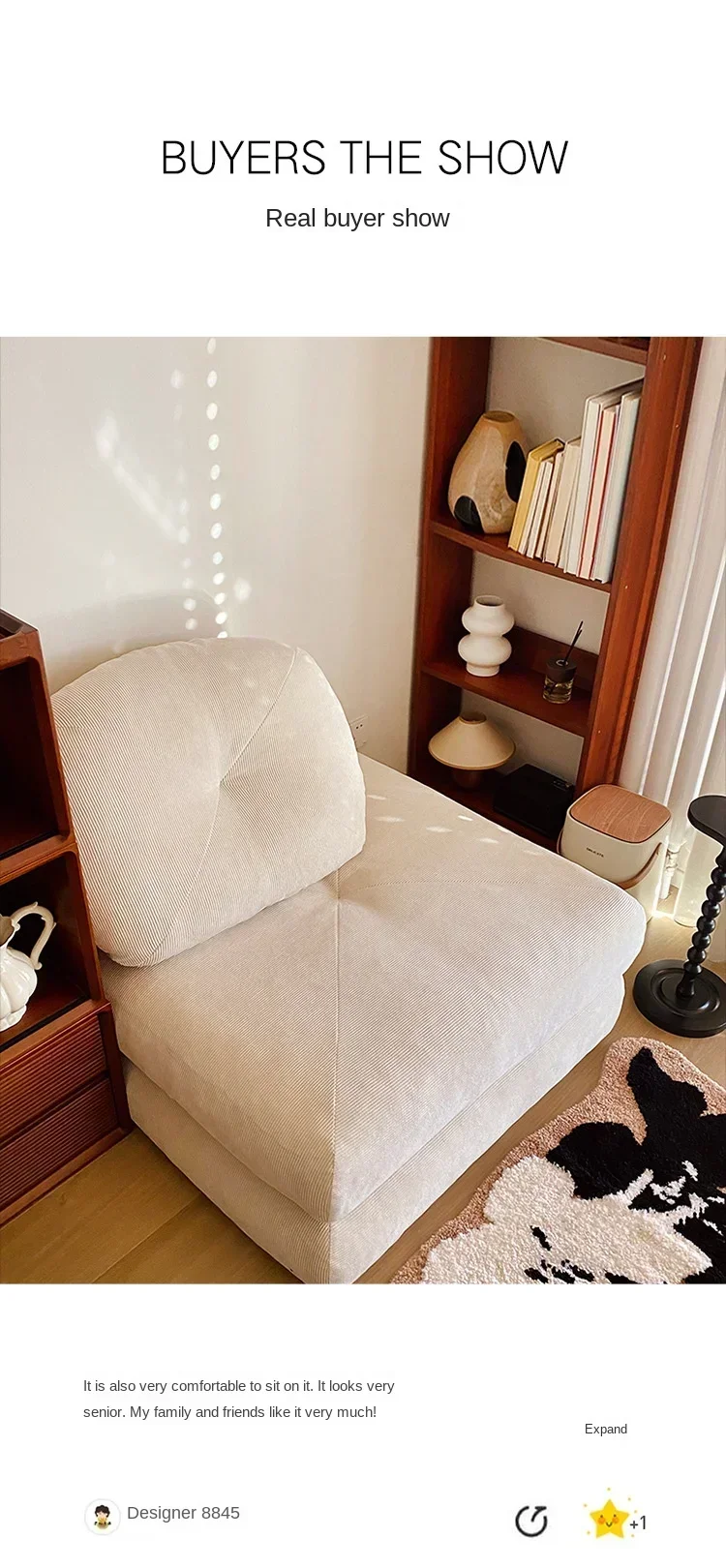 Modern Double Sofa Chair Bed Fabric single sofa Home Living Room Lounging Stylish Sofa Chair Seat Multifunction Folding Sofa Bed