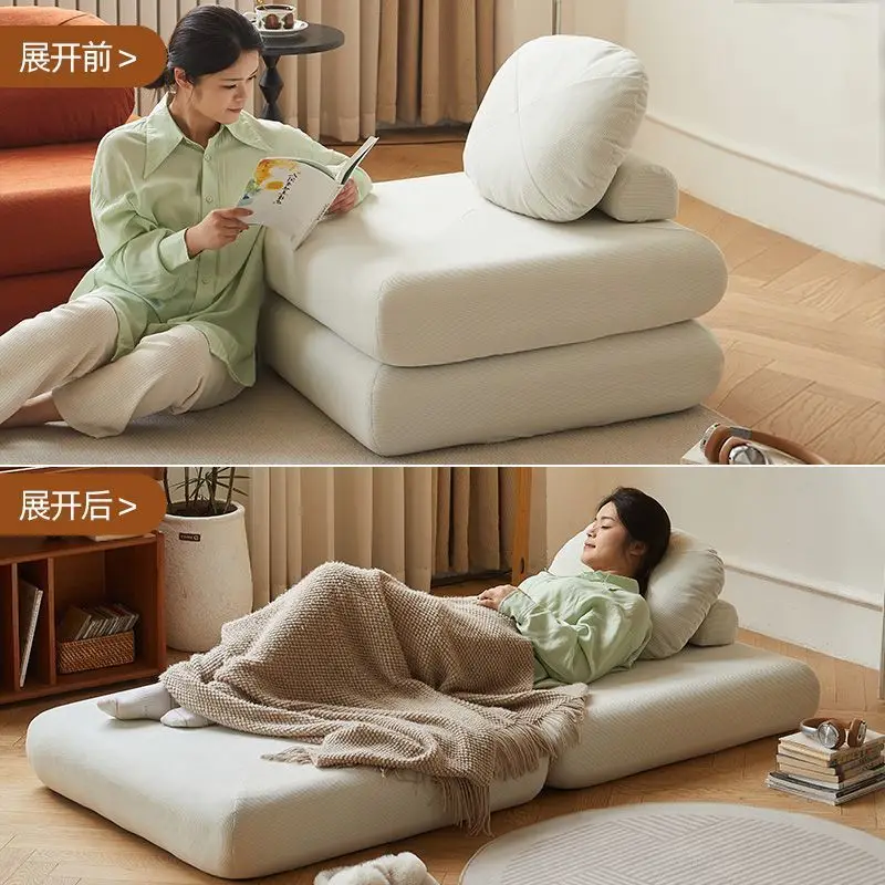 Modern Double Sofa Chair Bed Fabric single sofa Home Living Room Lounging Stylish Sofa Chair Seat Multifunction Folding Sofa Bed
