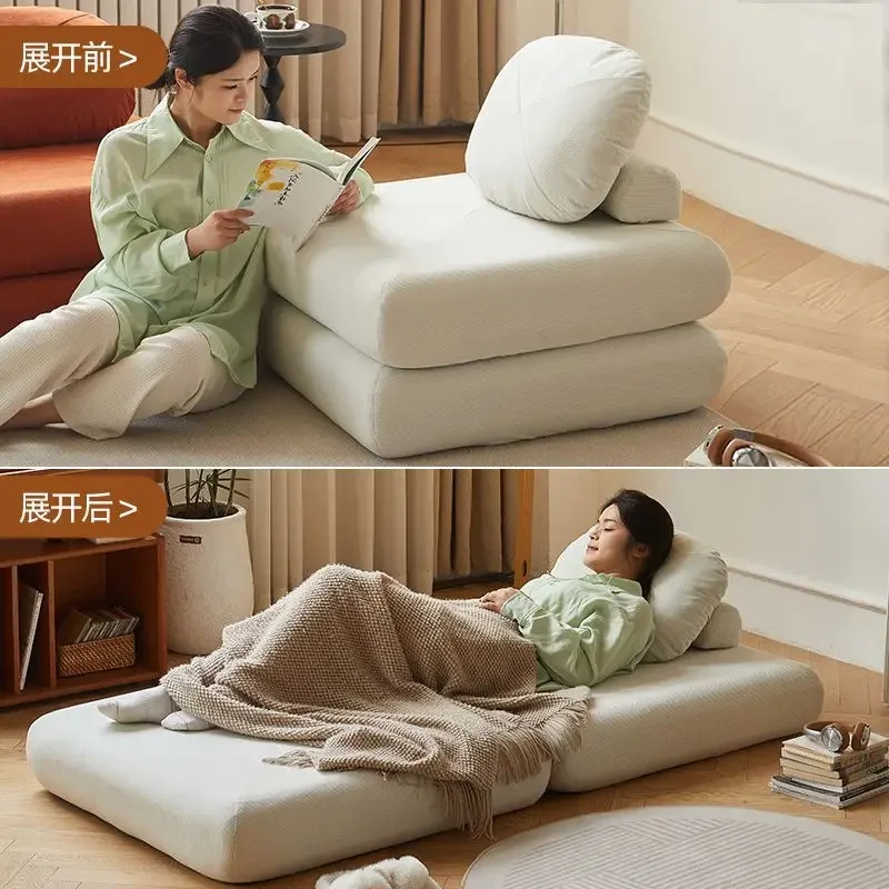 Modern Double Sofa Chair Bed Fabric single sofa Home Living Room Lounging Stylish Sofa Chair Seat Multifunction Folding Sofa Bed
