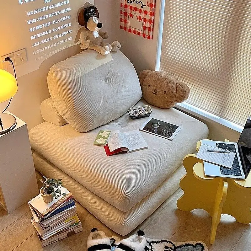 Modern Double Sofa Chair Bed Fabric single sofa Home Living Room Lounging Stylish Sofa Chair Seat Multifunction Folding Sofa Bed