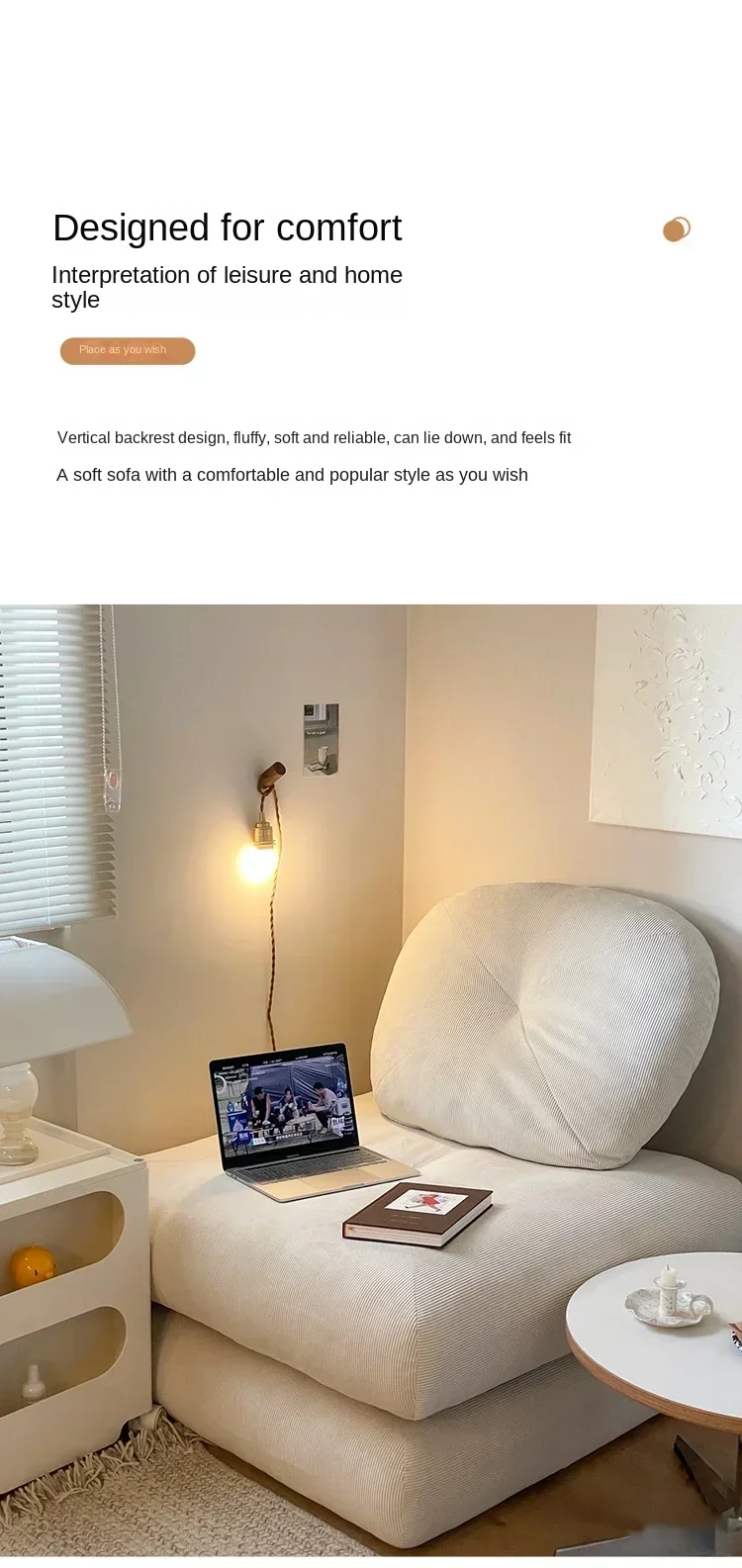Modern Double Sofa Chair Bed Fabric single sofa Home Living Room Lounging Stylish Sofa Chair Seat Multifunction Folding Sofa Bed