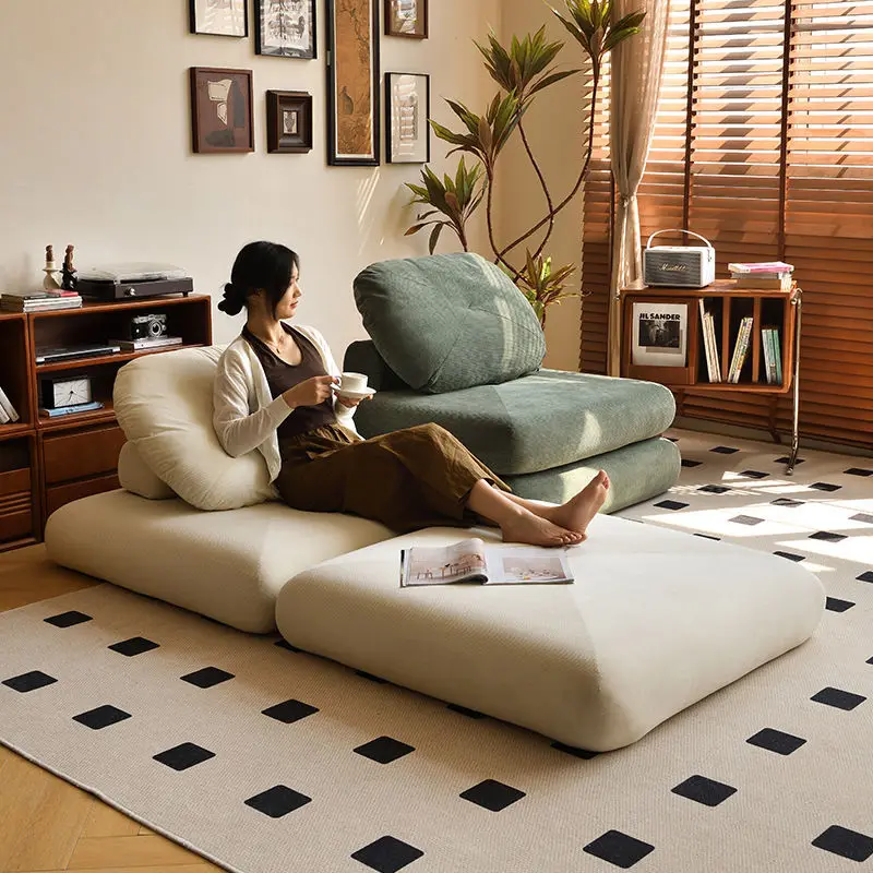 Modern Double Sofa Chair Bed Fabric single sofa Home Living Room Lounging Stylish Sofa Chair Seat Multifunction Folding Sofa Bed