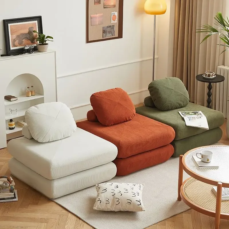 Modern Double Sofa Chair Bed Fabric single sofa Home Living Room Lounging Stylish Sofa Chair Seat Multifunction Folding Sofa Bed