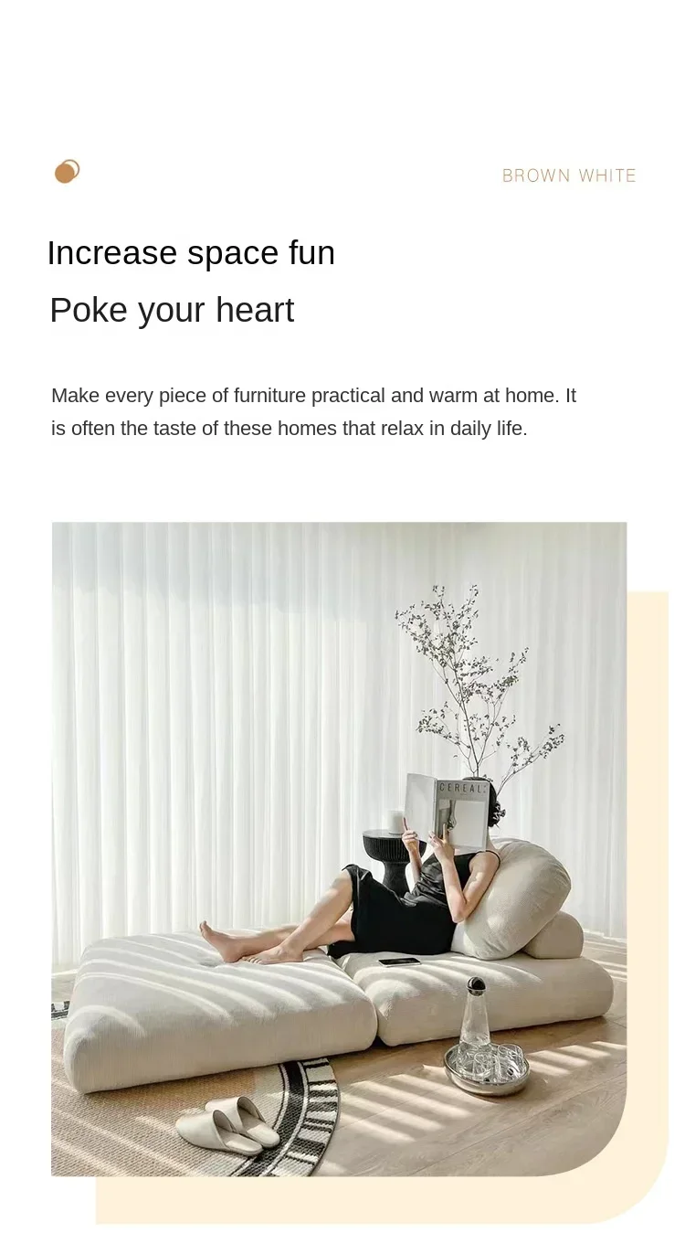 Modern Double Sofa Chair Bed Fabric single sofa Home Living Room Lounging Stylish Sofa Chair Seat Multifunction Folding Sofa Bed