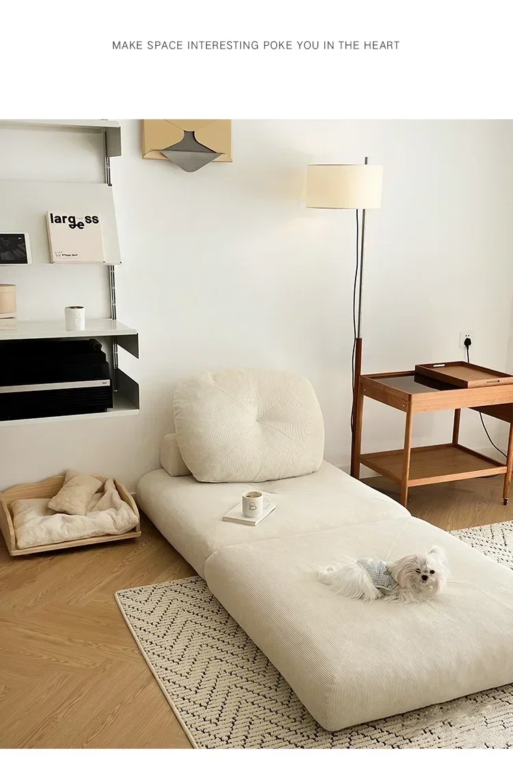 Modern Double Sofa Chair Bed Fabric single sofa Home Living Room Lounging Stylish Sofa Chair Seat Multifunction Folding Sofa Bed