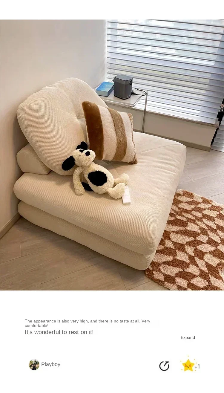 Modern Double Sofa Chair Bed Fabric single sofa Home Living Room Lounging Stylish Sofa Chair Seat Multifunction Folding Sofa Bed