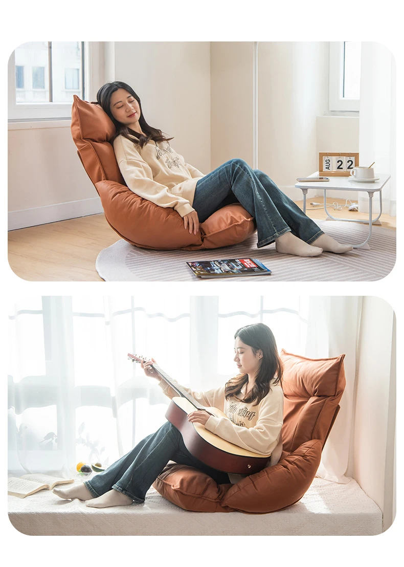 Lazy Sofa Single Living Room Floor Tatami Computer Office Chair Balcony Window Reading Chair Bedroom Recliner Furniture