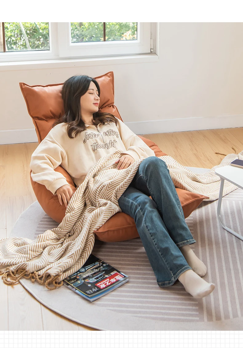 Lazy Sofa Single Living Room Floor Tatami Computer Office Chair Balcony Window Reading Chair Bedroom Recliner Furniture